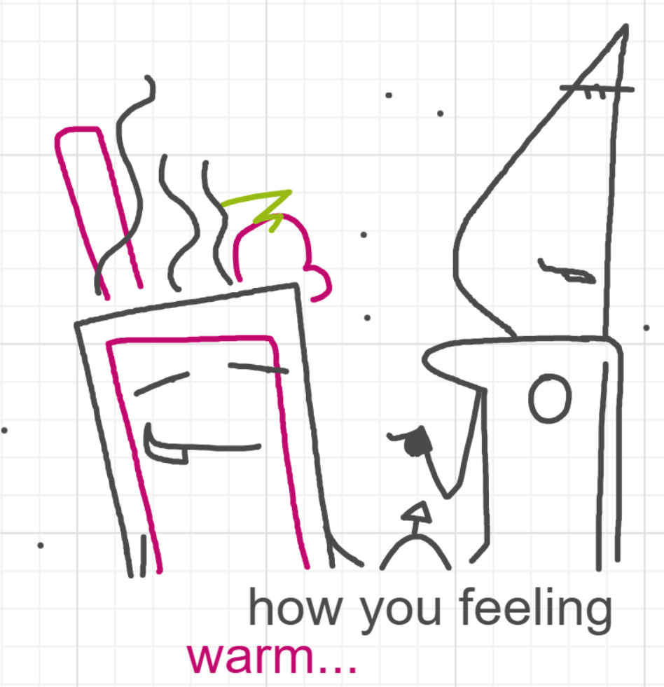 A panel from I've Been Everywhere, Man, episode nine of the Board Boards object show by Furretwalk/WalkingFurret.